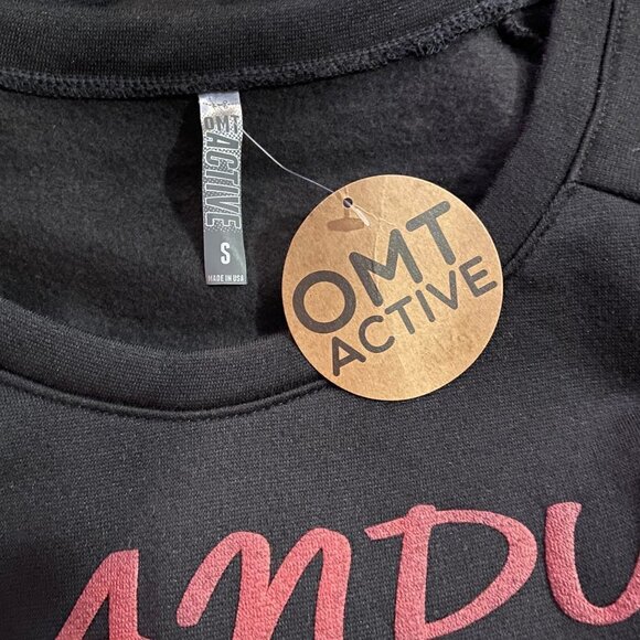 OMT ACTIVE Women's Black "Candy Canes & Cardio" Holiday Sweater - Size Small NWT - Picture 3 of 3